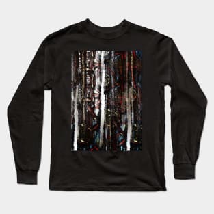 Industrialization II Dark Industrial Abstract Art Long Sleeve T-Shirt